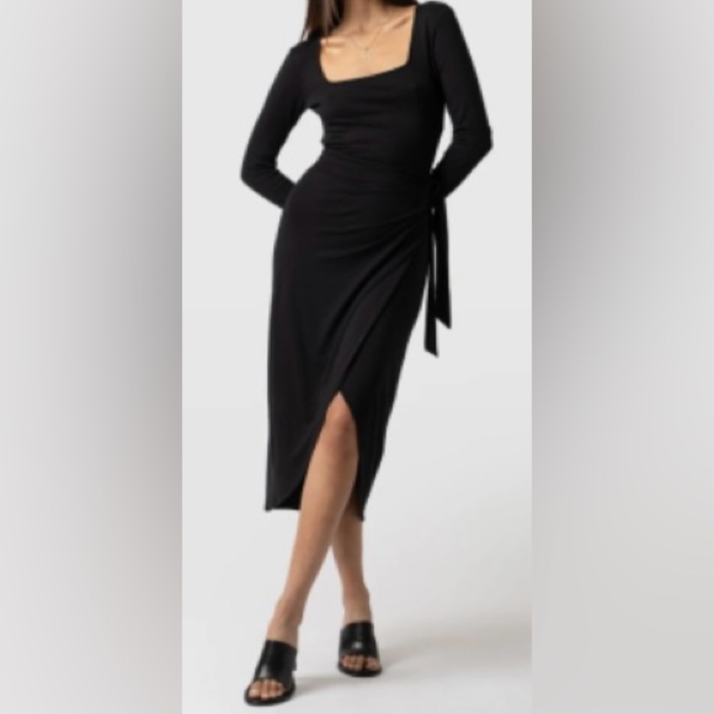 Saint + Sofia Navy Wrap dress (Amelia)